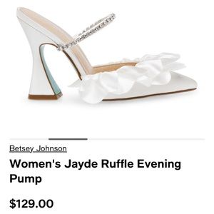 Betsey Johnson Women’s Jayde Ruffle Evening Pump
